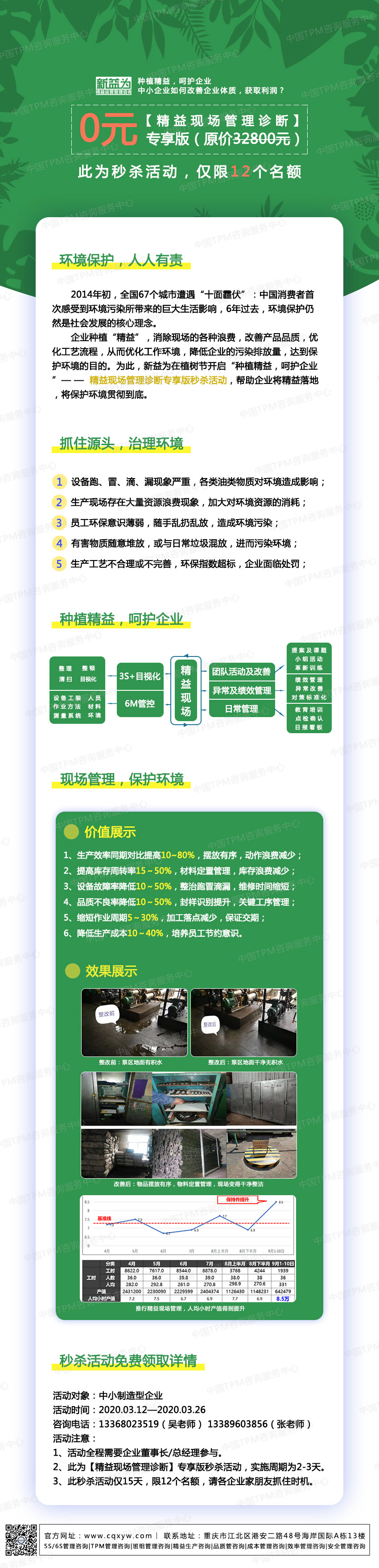 種植精益，呵護(hù)企業(yè)——精益現(xiàn)場管理診斷專享版秒殺活動