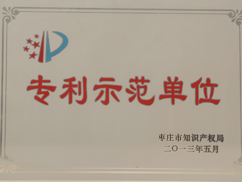 棗莊市專(zhuān)利示范單位